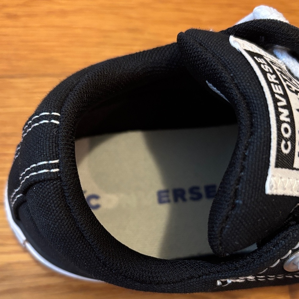 Converse Black & White Kids' Low Top Sneakers - Picture 10 of 16